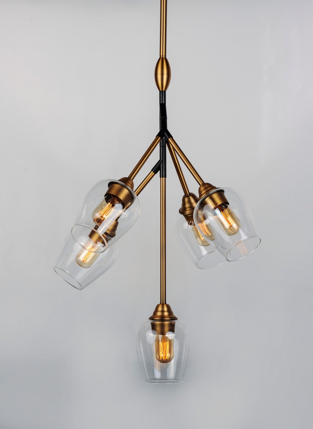 Maxim - 26343CLABBK - LED Pendant - Savvy - Antique Brass / Black