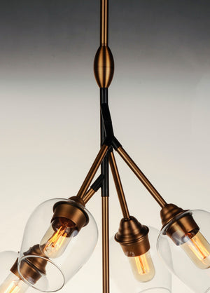 Maxim - 26343CLABBK - LED Pendant - Savvy - Antique Brass / Black