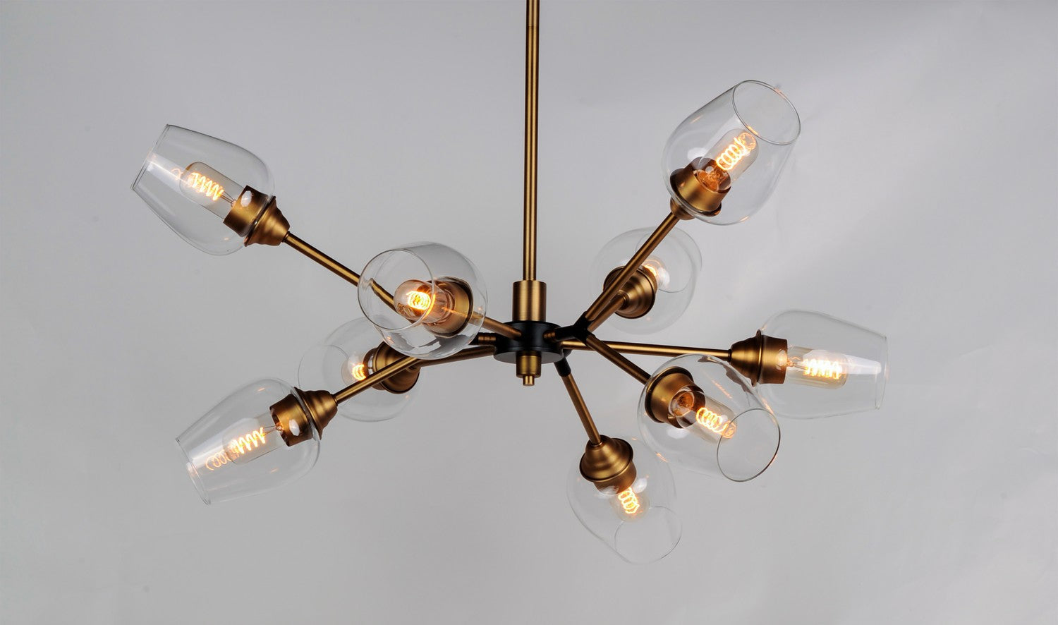 Maxim - 26345CLABBK - LED Chandelier - Savvy - Antique Brass / Black