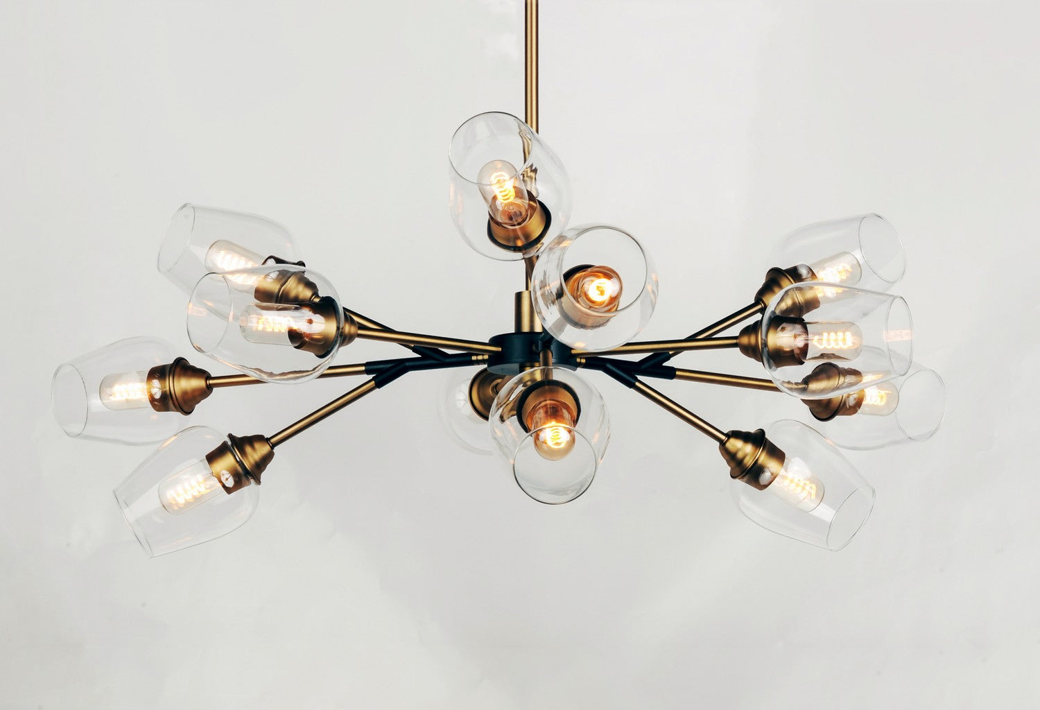 Maxim - 26347CLABBK - LED Chandelier - Savvy - Antique Brass / Black
