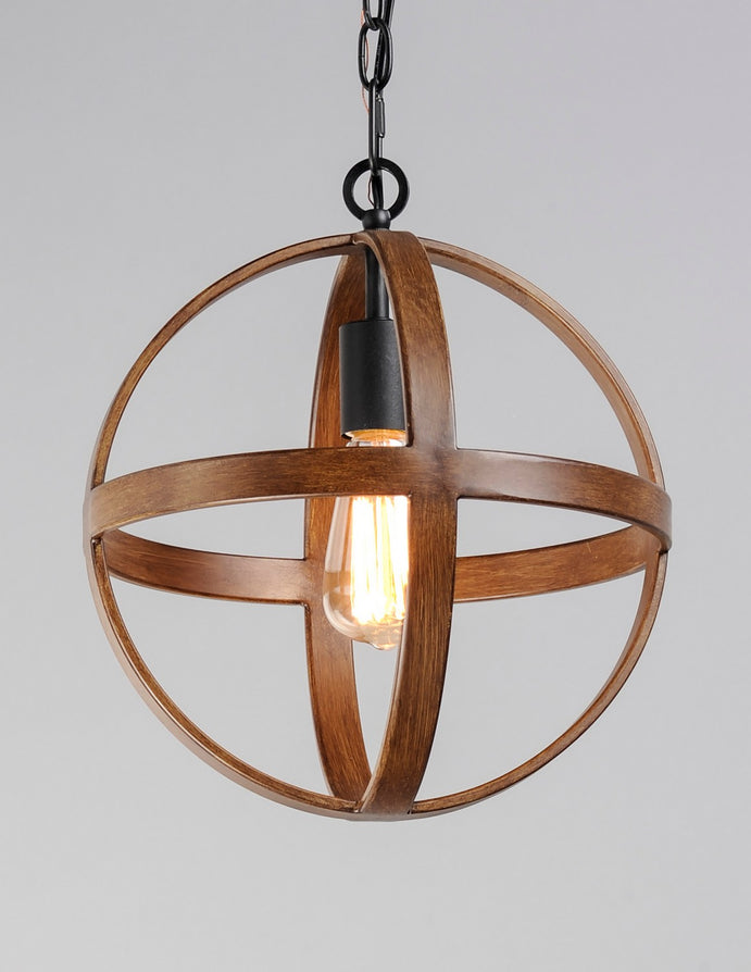 Maxim - 27571APBK - One Light Pendant - Compass - Antique Pecan / Black