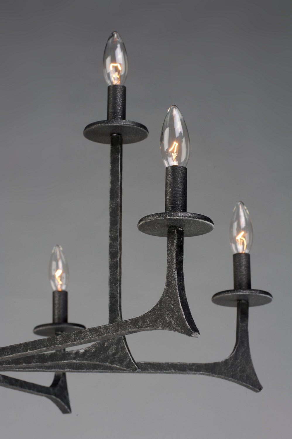 Maxim - 30306NI - Nine Light Chandelier - Anvil - Natural Iron