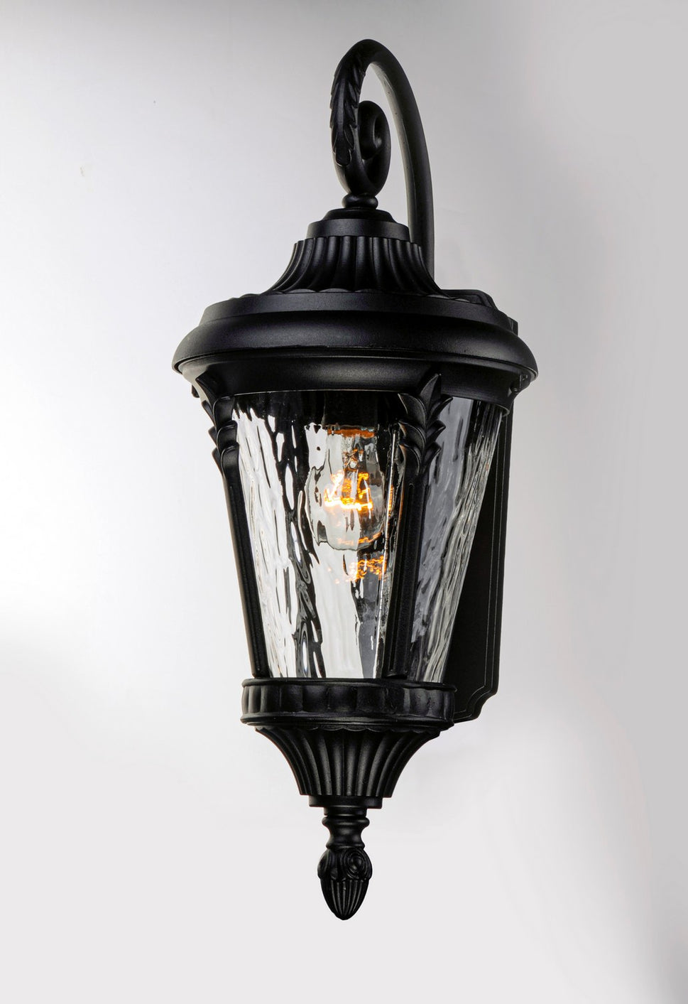 Maxim - 3054WGBK - One Light Outdoor Wall Lantern - Sentry - Black