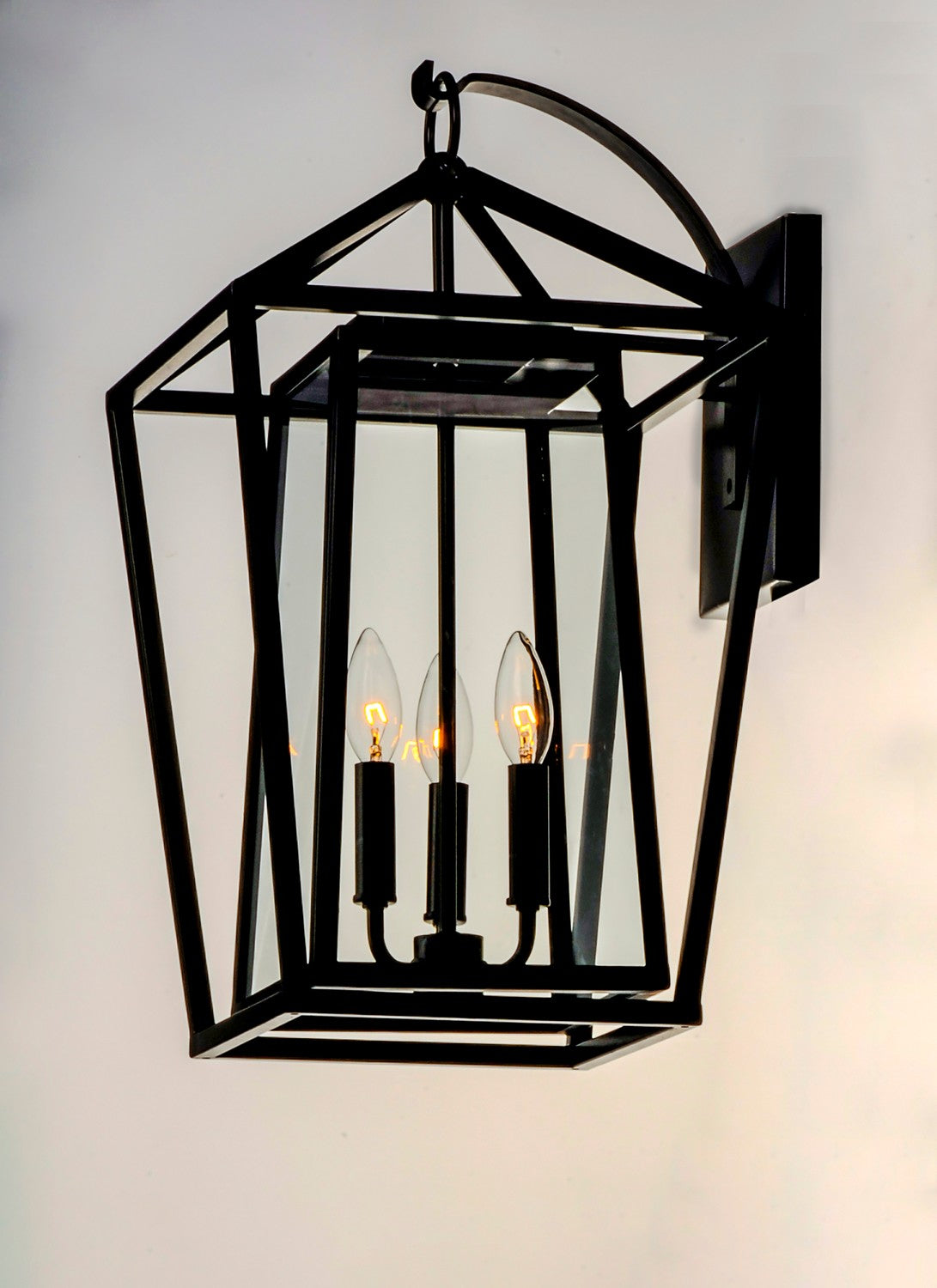 Maxim - 3176CLBK - Three Light Outdoor Wall Lantern - Artisan - Black