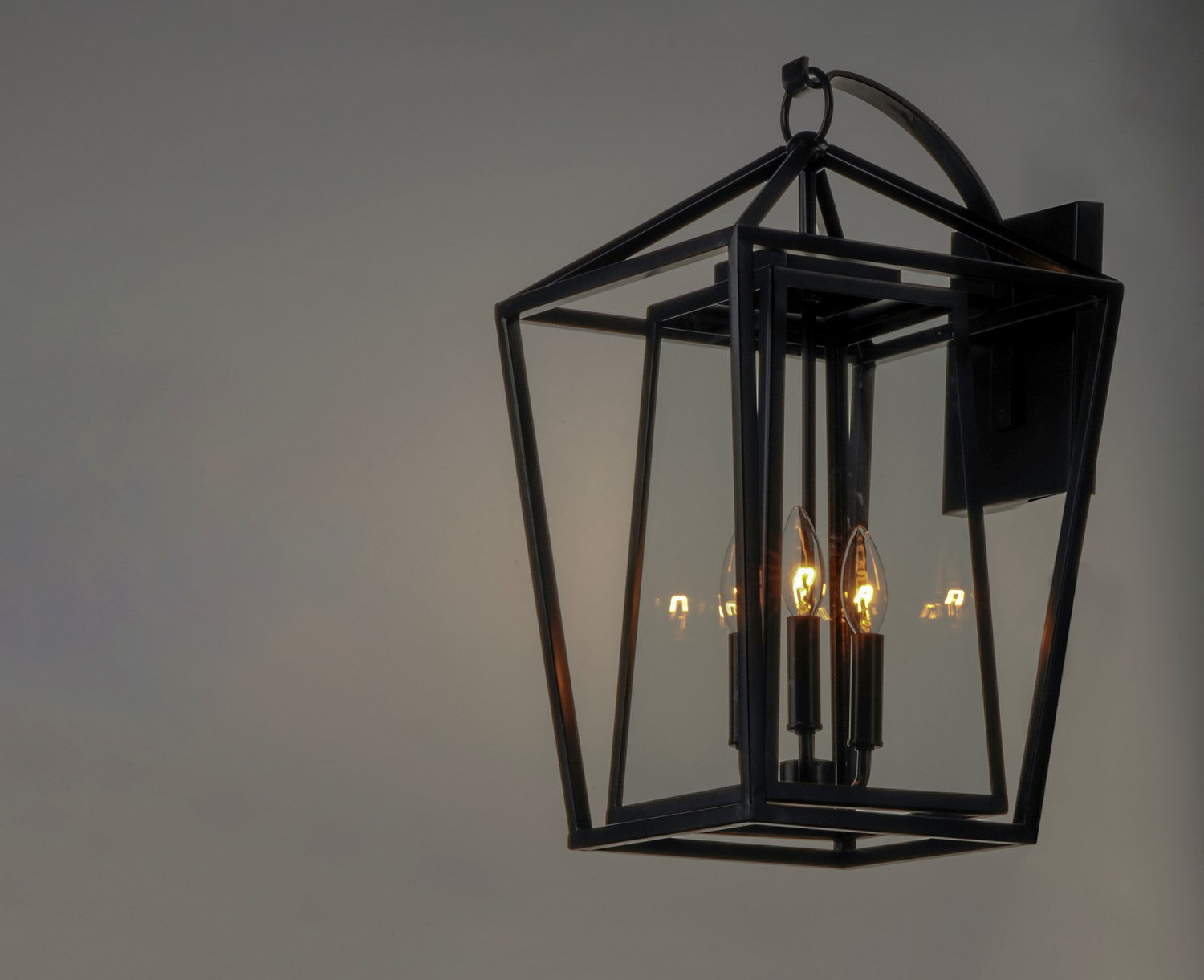 Maxim - 3176CLBK - Three Light Outdoor Wall Lantern - Artisan - Black