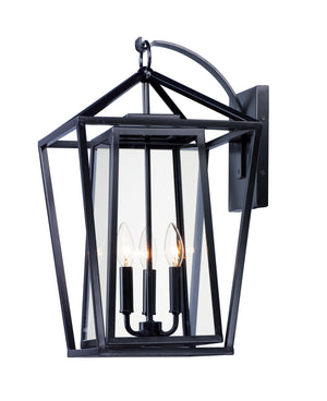 Maxim - 3176CLBK - Three Light Outdoor Wall Lantern - Artisan - Black