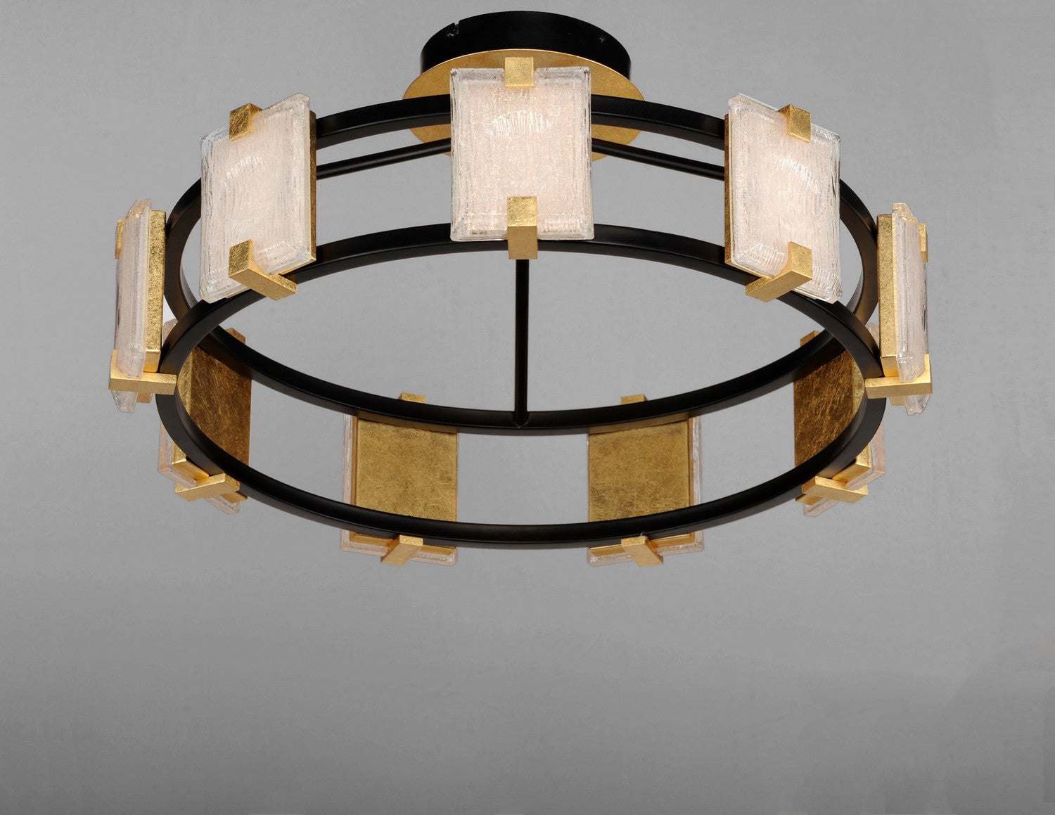 Maxim - 39530CYBKGL - LED Flush Mount - Radiant - Black / Gold Leaf