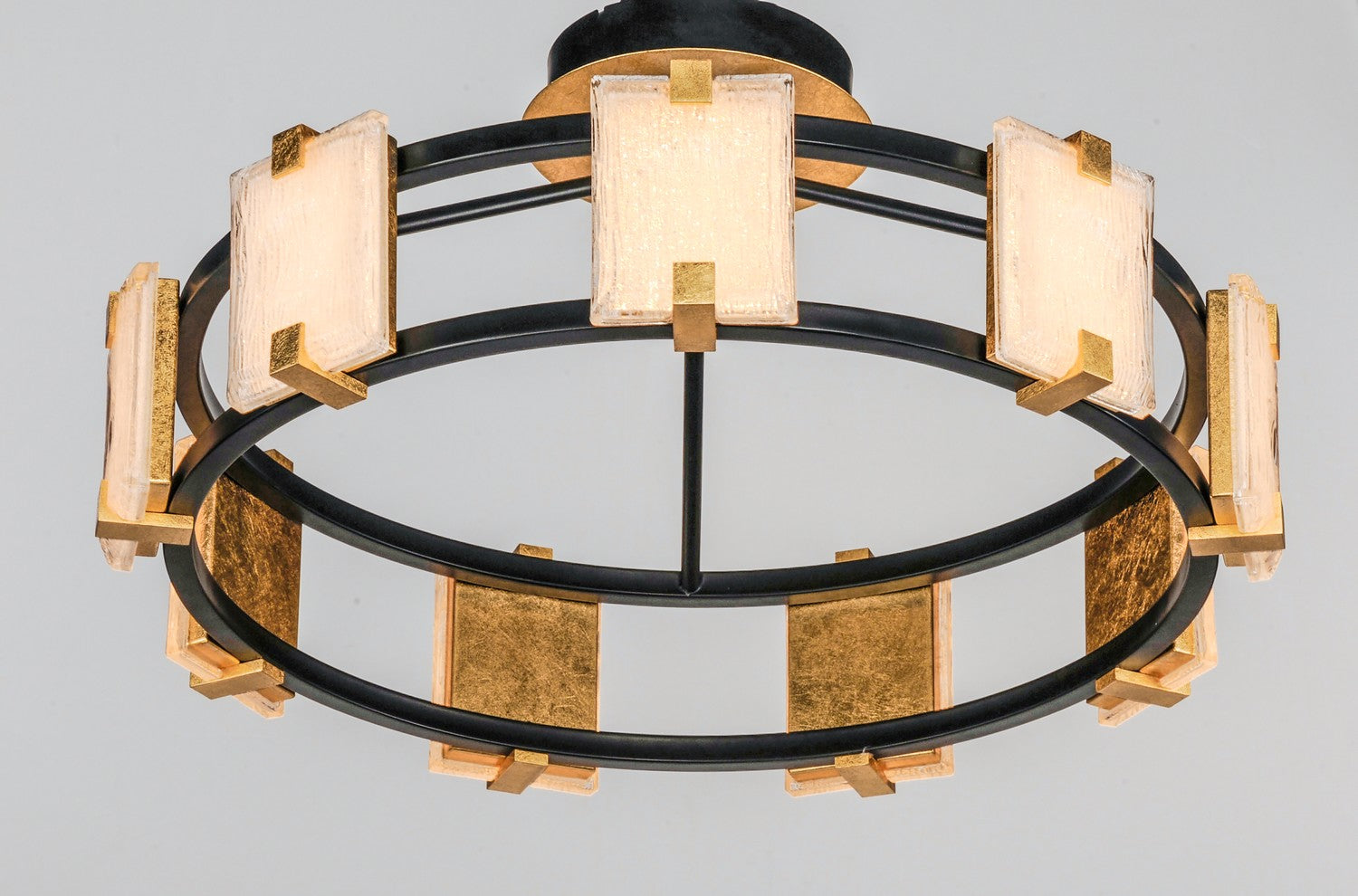 Maxim - 39530CYBKGL - LED Flush Mount - Radiant - Black / Gold Leaf