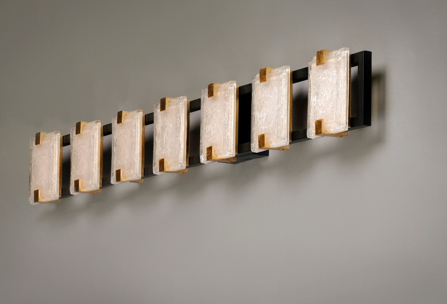 Maxim - 39534CYBKGL - LED Bath Vanity - Radiant - Black / Gold Leaf