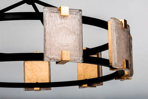 Maxim - 39535CYBKGL - LED Chandelier - Radiant - Black / Gold Leaf