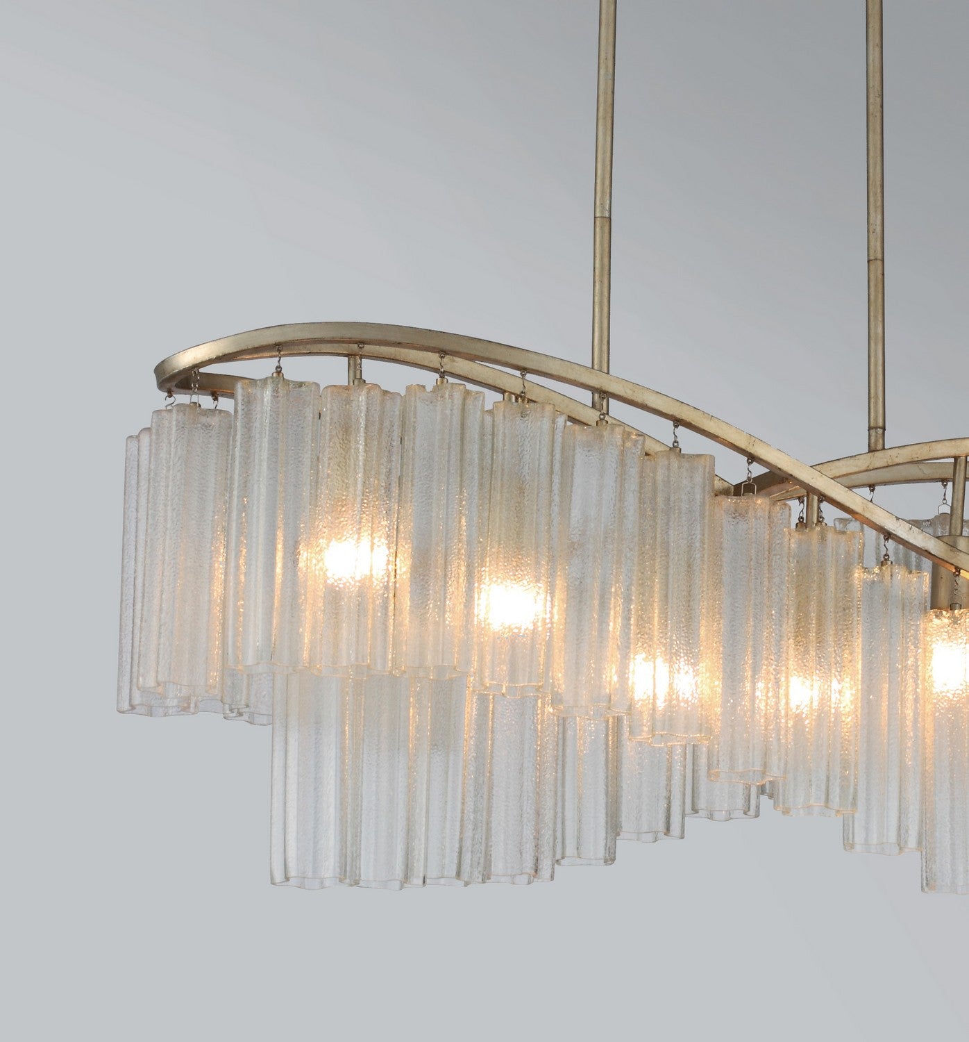 Maxim - 39579WFLGS - Six Light Linear Chandelier - Victoria - Golden Silver