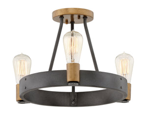 Hinkley - 4263DZ - LED Foyer Pendant - Silas - Aged Zinc