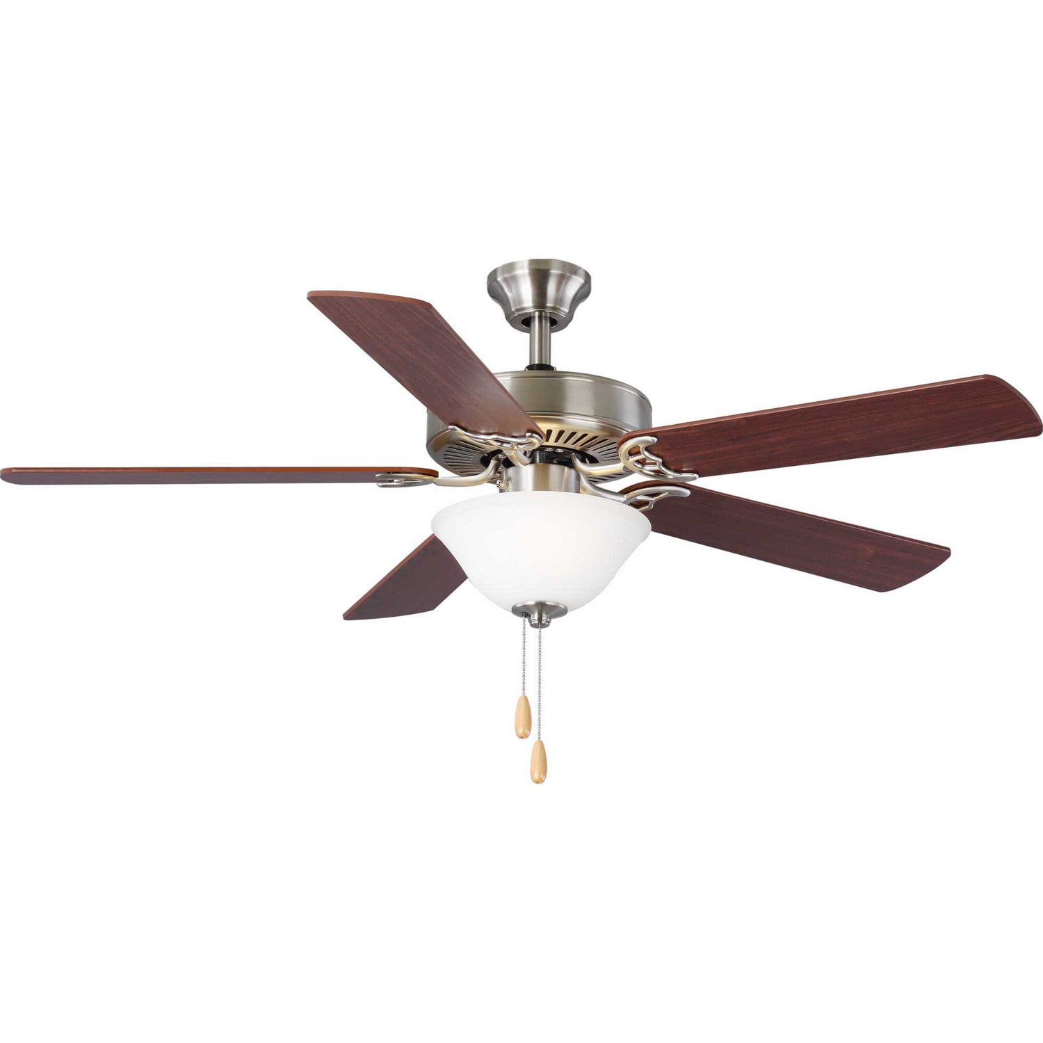 Progress Lighting - P2599-09 - 52"Ceiling Fan - Builder Fan - Brushed Nickel