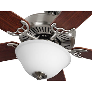 Progress Lighting - P2599-09 - 52"Ceiling Fan - Builder Fan - Brushed Nickel