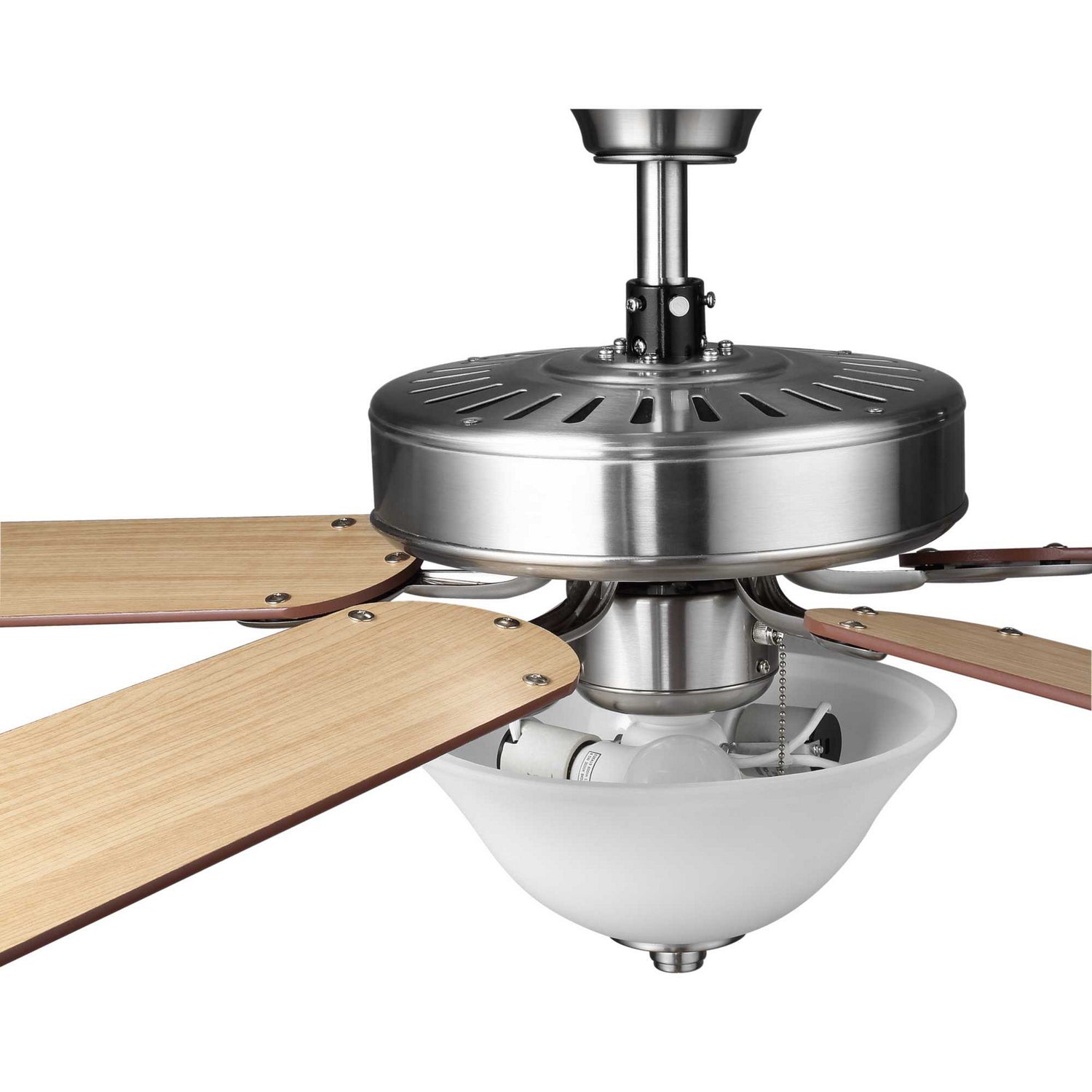 Progress Lighting - P2599-09 - 52"Ceiling Fan - Builder Fan - Brushed Nickel