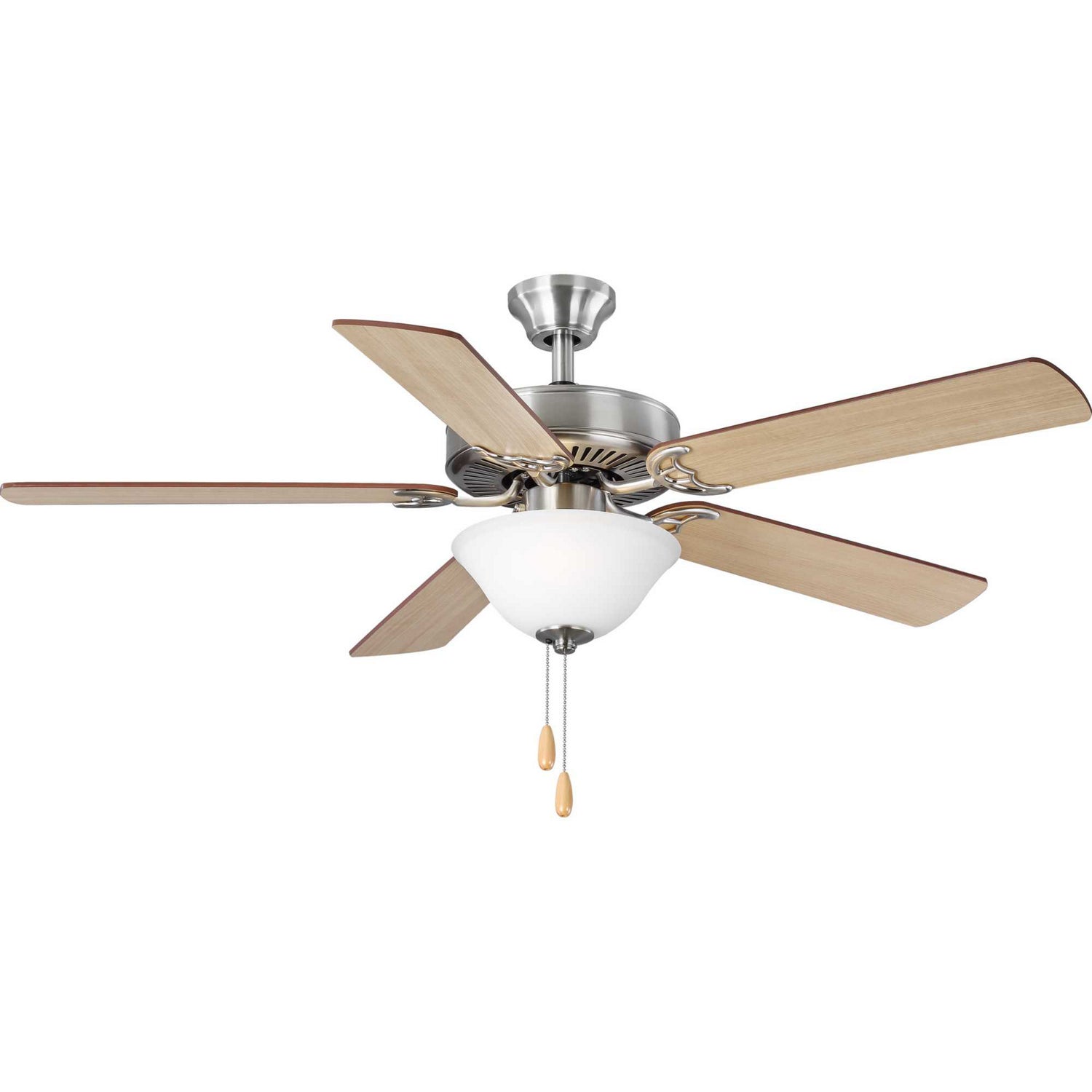 Progress Lighting - P2599-09 - 52"Ceiling Fan - Builder Fan - Brushed Nickel