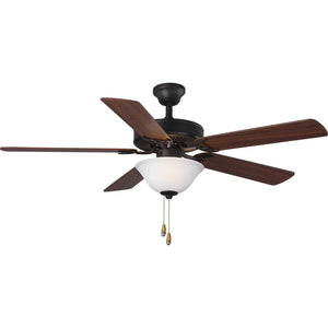 Progress Lighting - P2599-129 - 52"Ceiling Fan - Builder Fan - Architectural Bronze