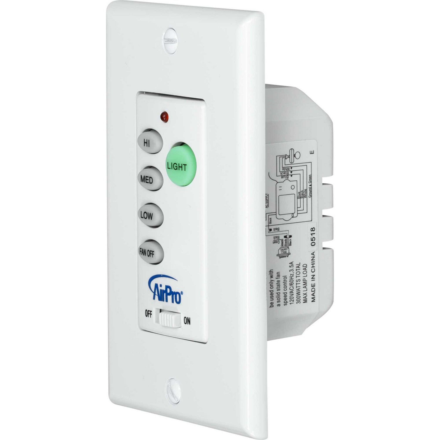 Progress Lighting - P2665-30 - Wall Control - Wall Remote - White