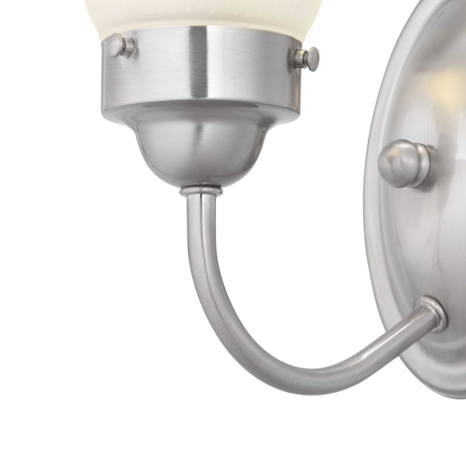 Progress Lighting - P3287-09ET - One Light Bath Bracket - Fluted Glass-Etched - Brushed Nickel