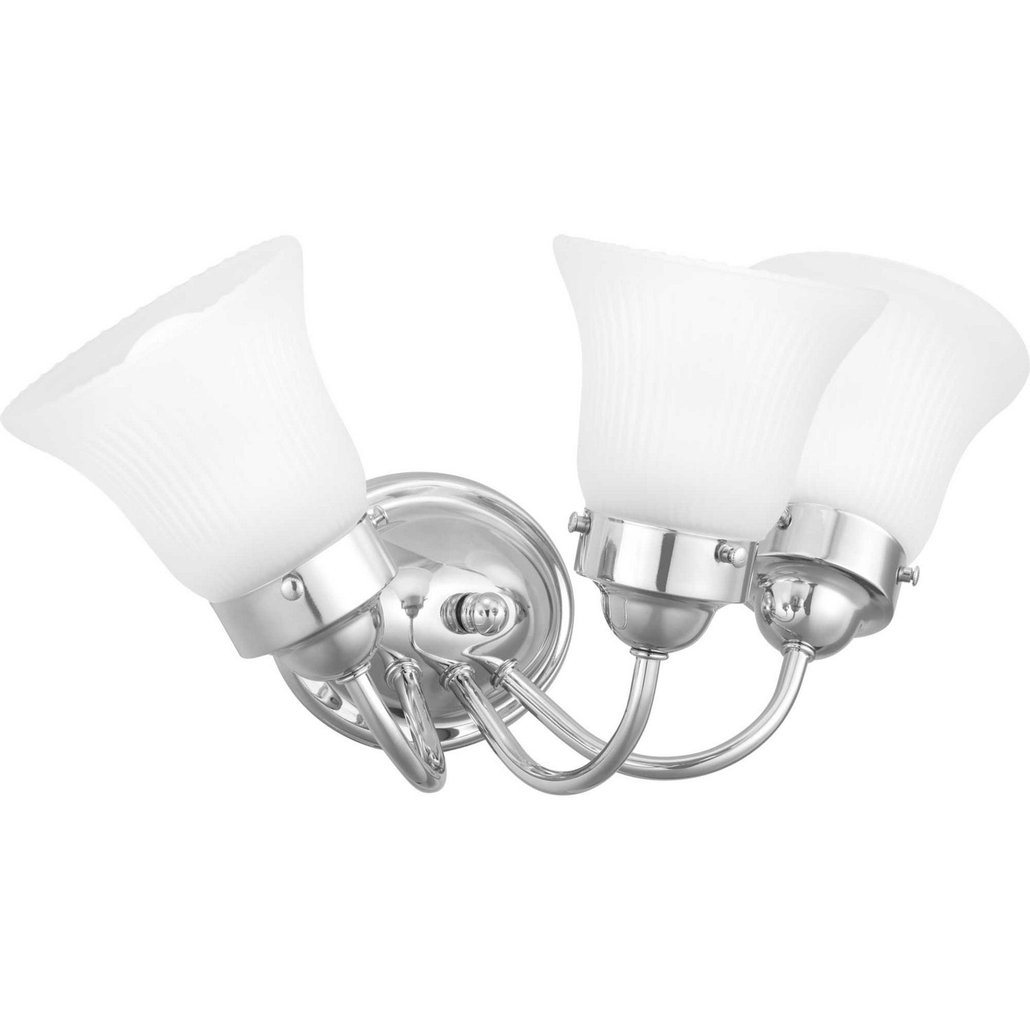 Progress Lighting - P3289-15ET - Three Light Bath Bracket - Fluted Glass-Etched - Polished Chrome