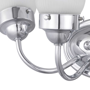 Progress Lighting - P3289-15ET - Three Light Bath Bracket - Fluted Glass-Etched - Polished Chrome