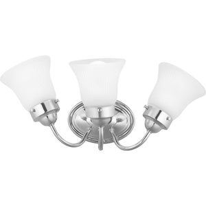 Progress Lighting - P3289-15ET - Three Light Bath Bracket - Fluted Glass-Etched - Polished Chrome