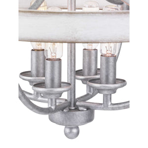 Progress Lighting - P350117-141 - Four Light Semi-Flush Convertible - Gulliver - Galvanized Finish