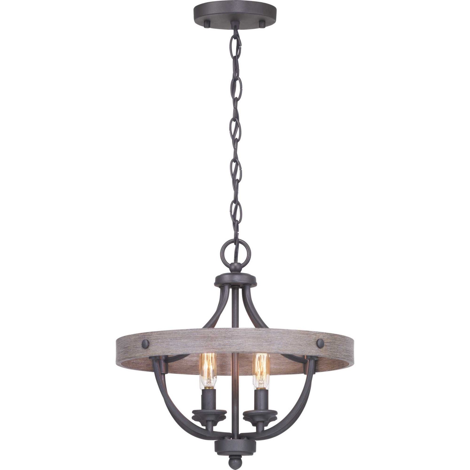 Progress Lighting - P350117-143 - Four Light Semi-Flush Convertible - Gulliver - Graphite