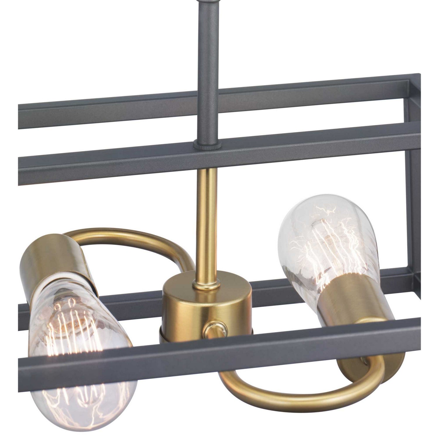 Progress Lighting - P350120-143 - Two Light Semi-Flush Convertible - Blakely - Graphite