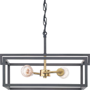 Progress Lighting - P350120-143 - Two Light Semi-Flush Convertible - Blakely - Graphite