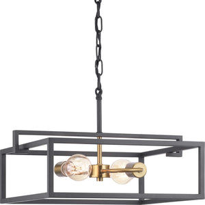 Progress Lighting - P350120-143 - Two Light Semi-Flush Convertible - Blakely - Graphite