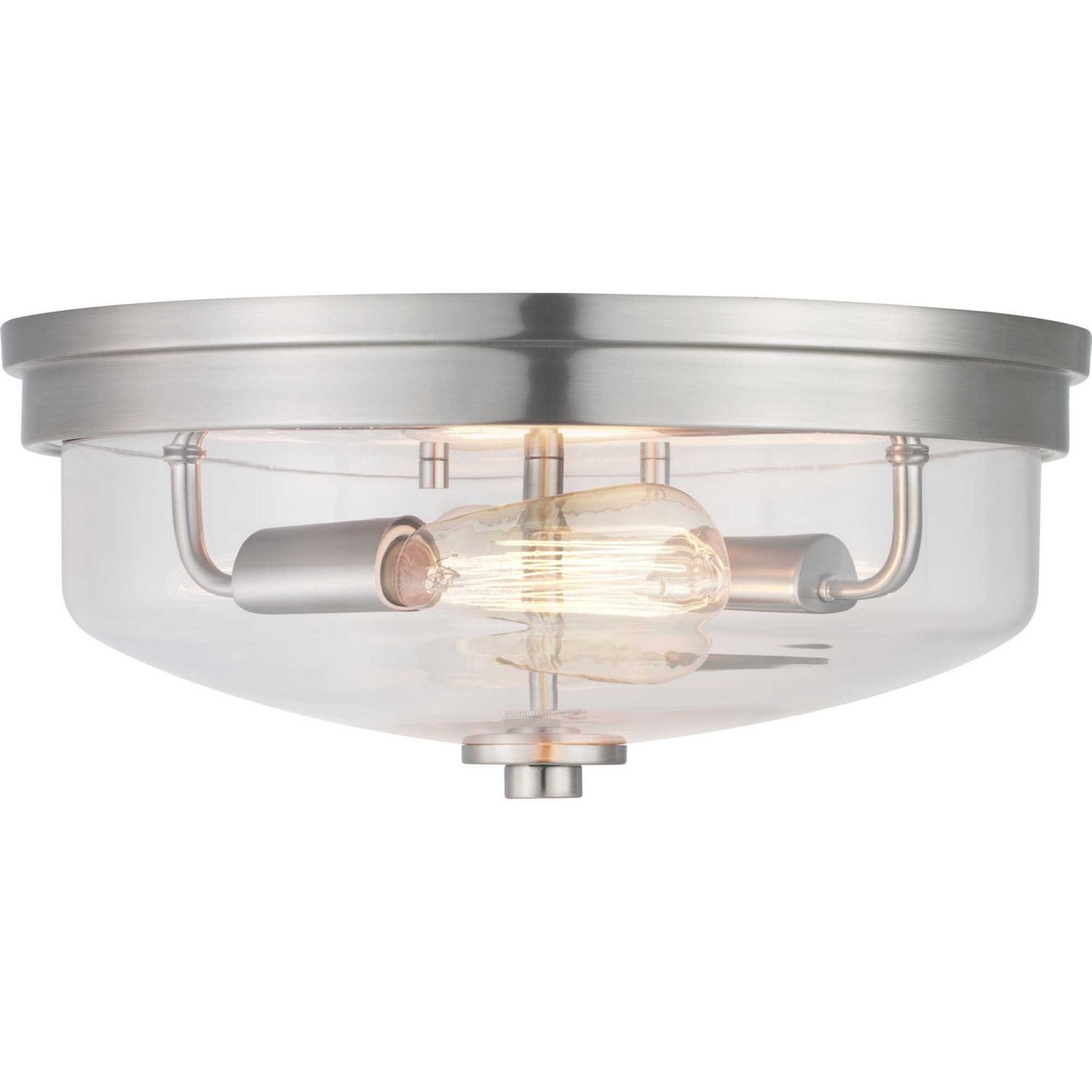 Progress Lighting - P350121-009 - Two Light Flush Mount - Blakely - Brushed Nickel