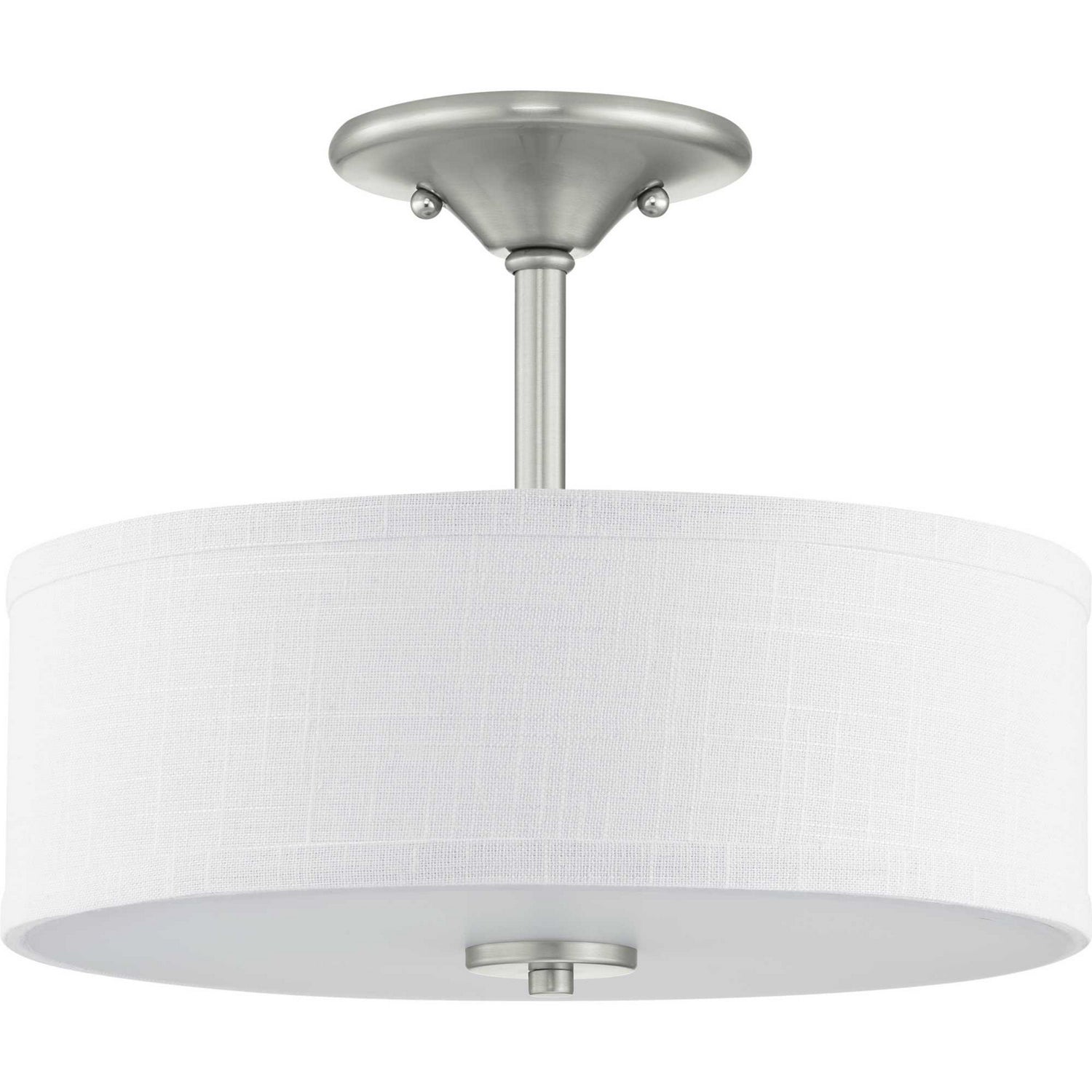 Progress Lighting - P350129-009 - Two Light Semi-Flush Mount - Inspire - Brushed Nickel