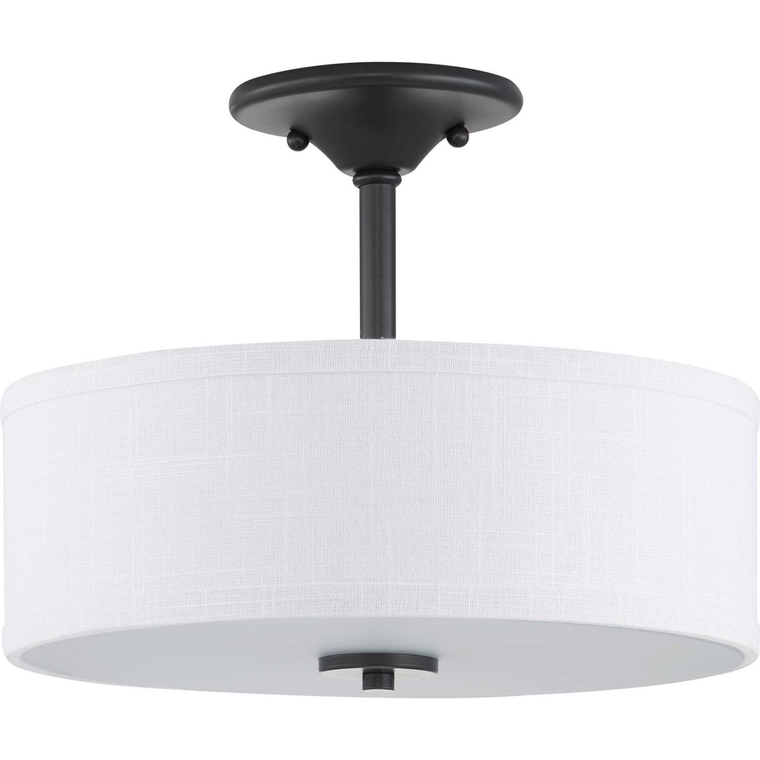 Progress Lighting - P350129-143 - Two Light Semi-Flush Mount - Inspire - Graphite