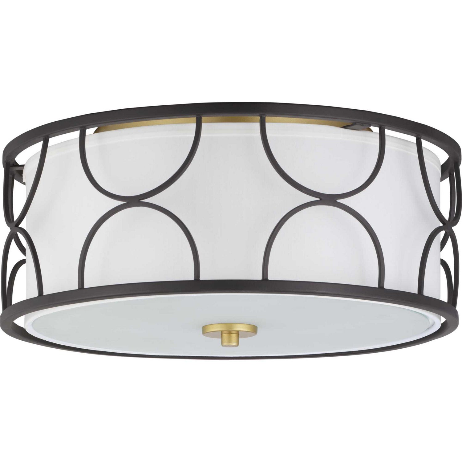 Progress Lighting - P350132-031 - Three Light Flush Mount - Landree - Black