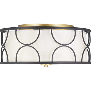 Progress Lighting - P350132-031 - Three Light Flush Mount - Landree - Black