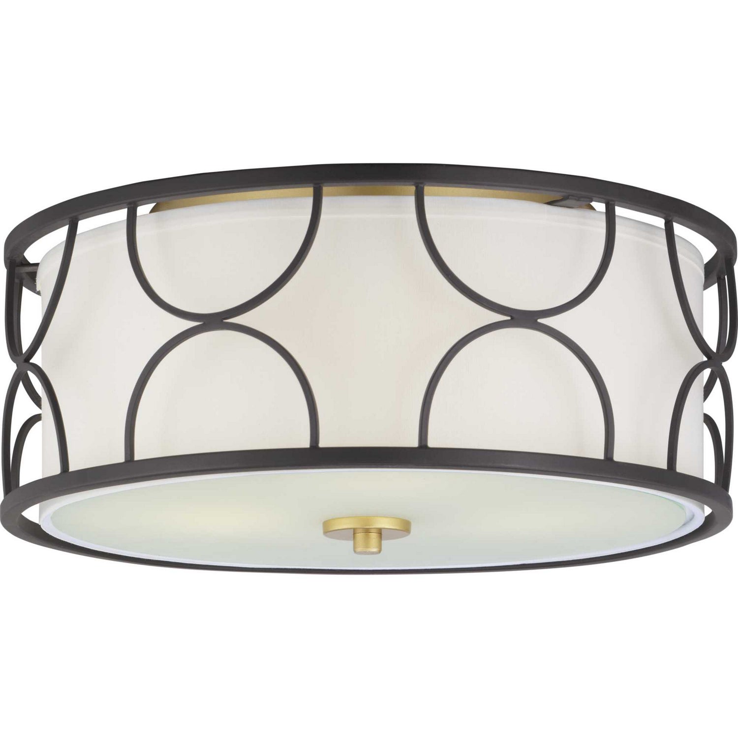 Progress Lighting - P350132-031 - Three Light Flush Mount - Landree - Black