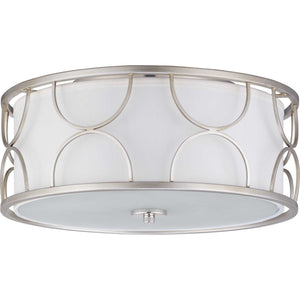 Progress Lighting - P350132-134 - Three Light Flush Mount - Landree - Silver Ridge