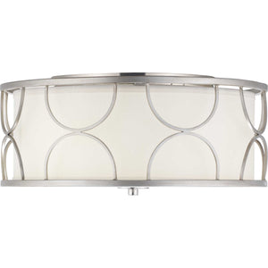 Progress Lighting - P350132-134 - Three Light Flush Mount - Landree - Silver Ridge