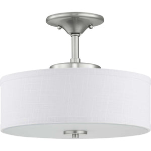 Progress Lighting - P350134-009-30 - LED Semi-Flush - Inspire Led - Brushed Nickel