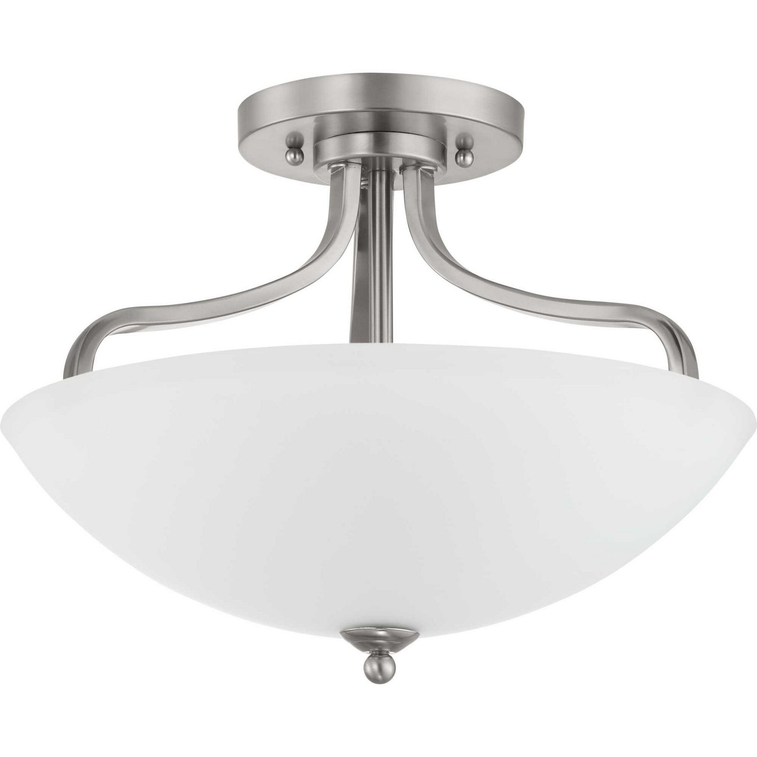 Progress Lighting - P350136-009 - Three Light Semi-Flush Mount - Laird - Brushed Nickel