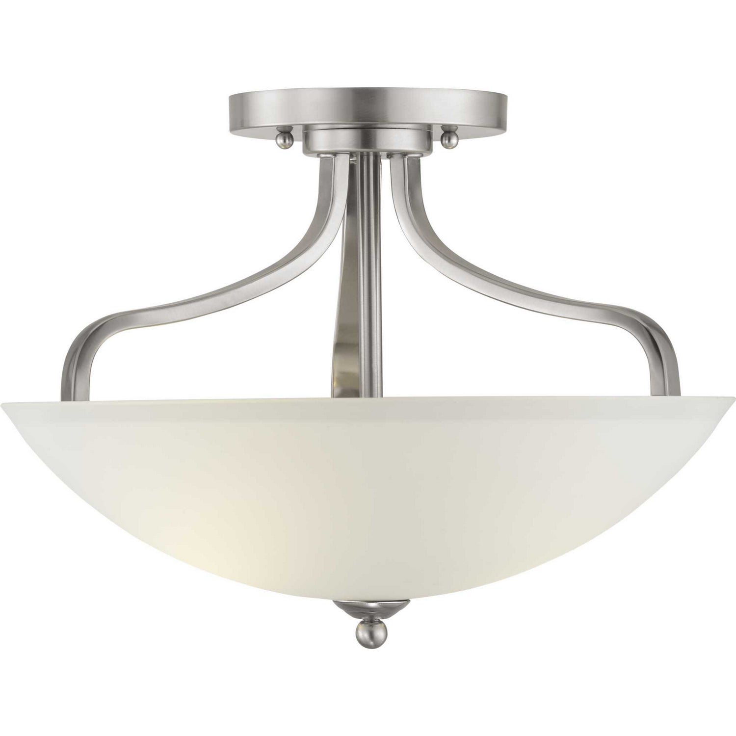 Progress Lighting - P350136-009 - Three Light Semi-Flush Mount - Laird - Brushed Nickel