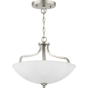 Progress Lighting - P350136-009 - Three Light Semi-Flush Mount - Laird - Brushed Nickel