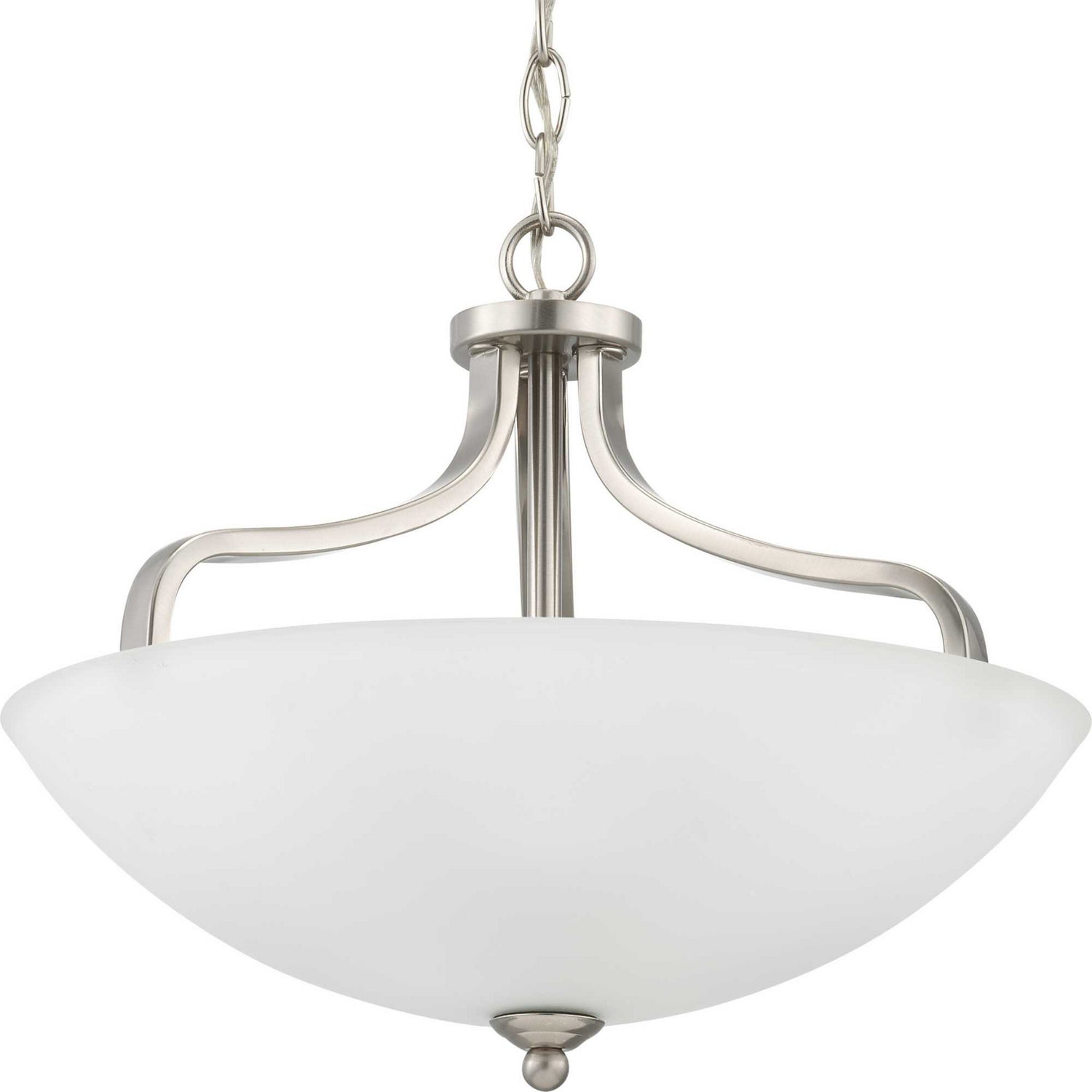 Progress Lighting - P350136-009 - Three Light Semi-Flush Mount - Laird - Brushed Nickel