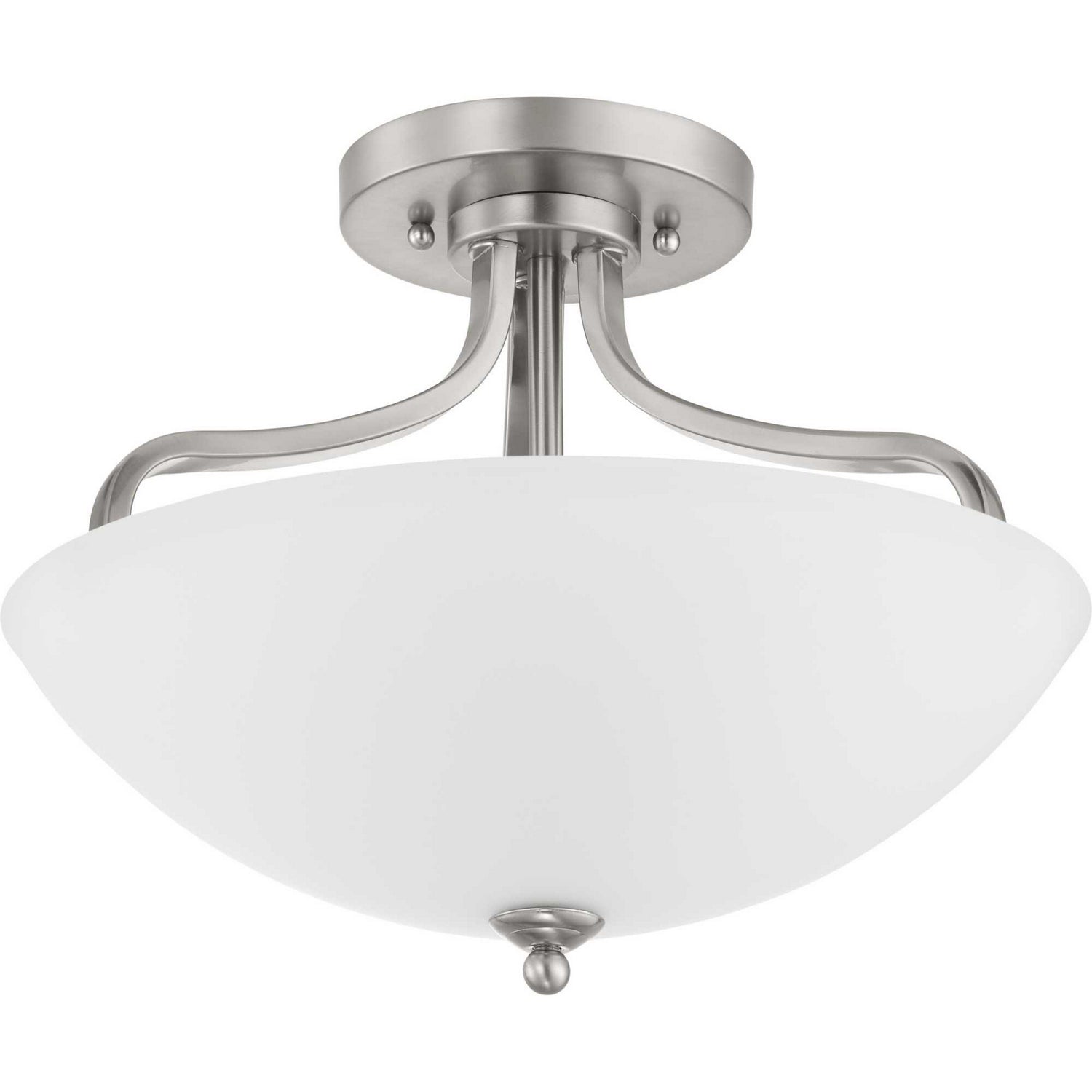 Progress Lighting - P350136-009 - Three Light Semi-Flush Mount - Laird - Brushed Nickel