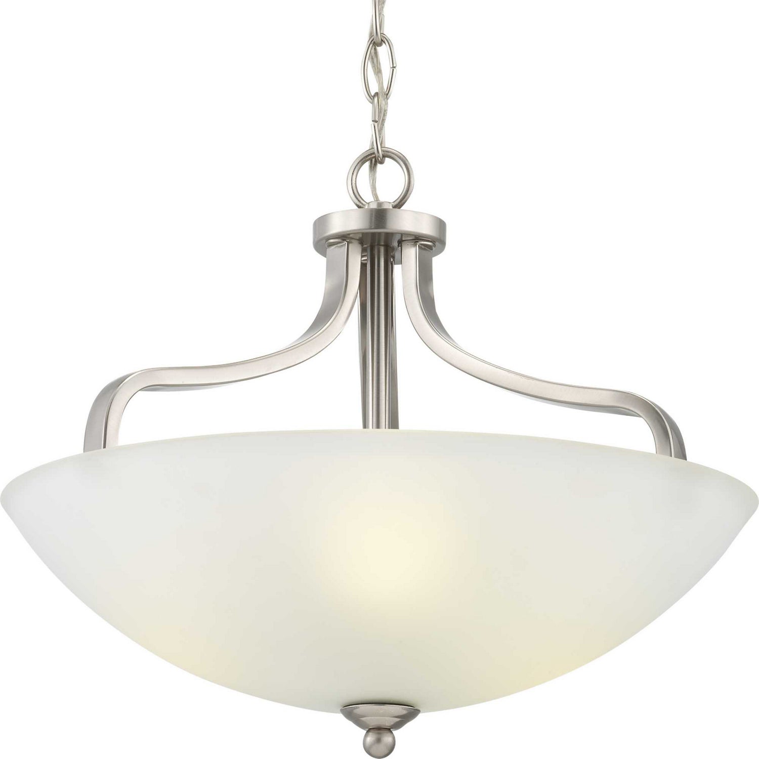 Progress Lighting - P350136-009 - Three Light Semi-Flush Mount - Laird - Brushed Nickel