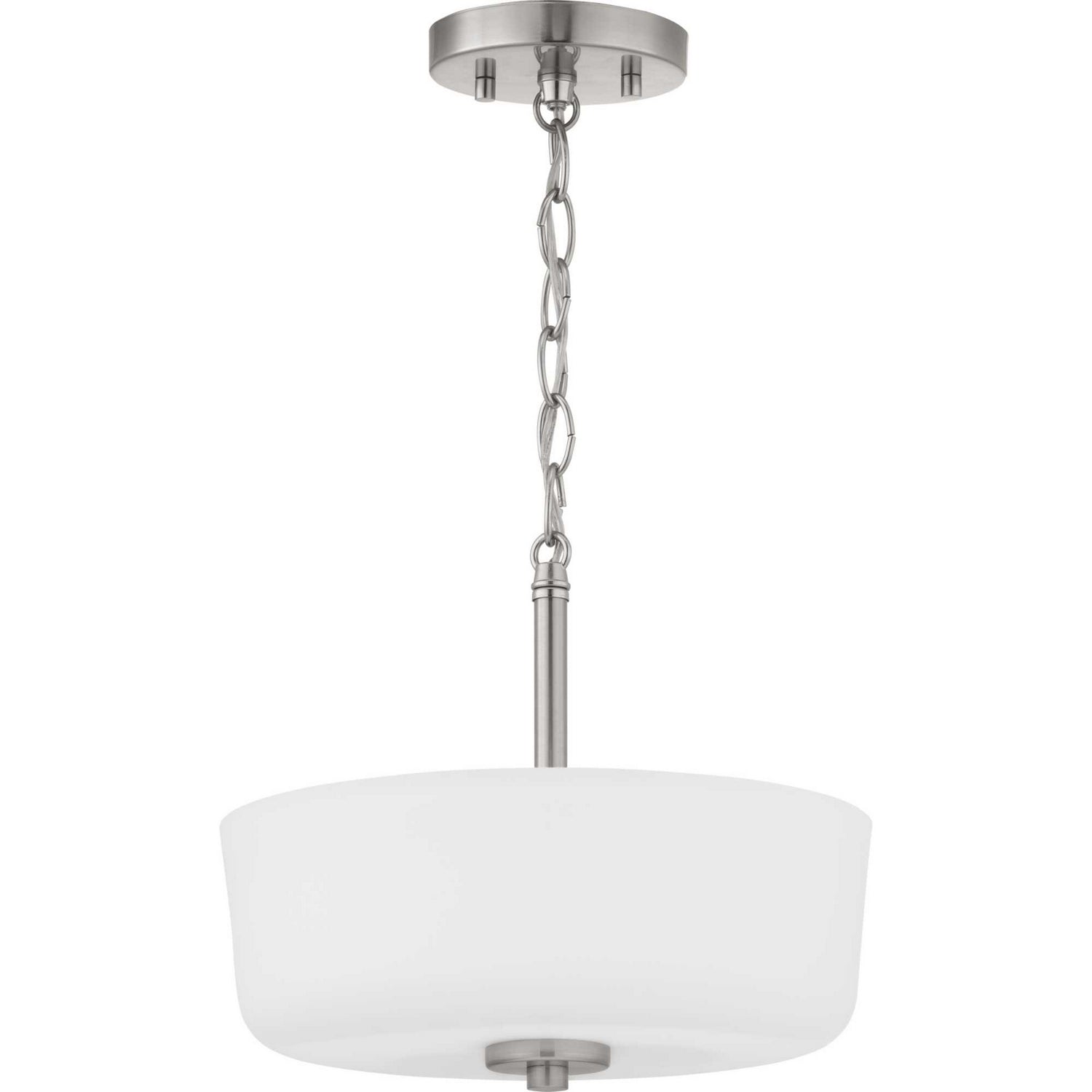 Progress Lighting - P350137-009 - Two Light Semi-Flush Convertible - Tobin - Brushed Nickel