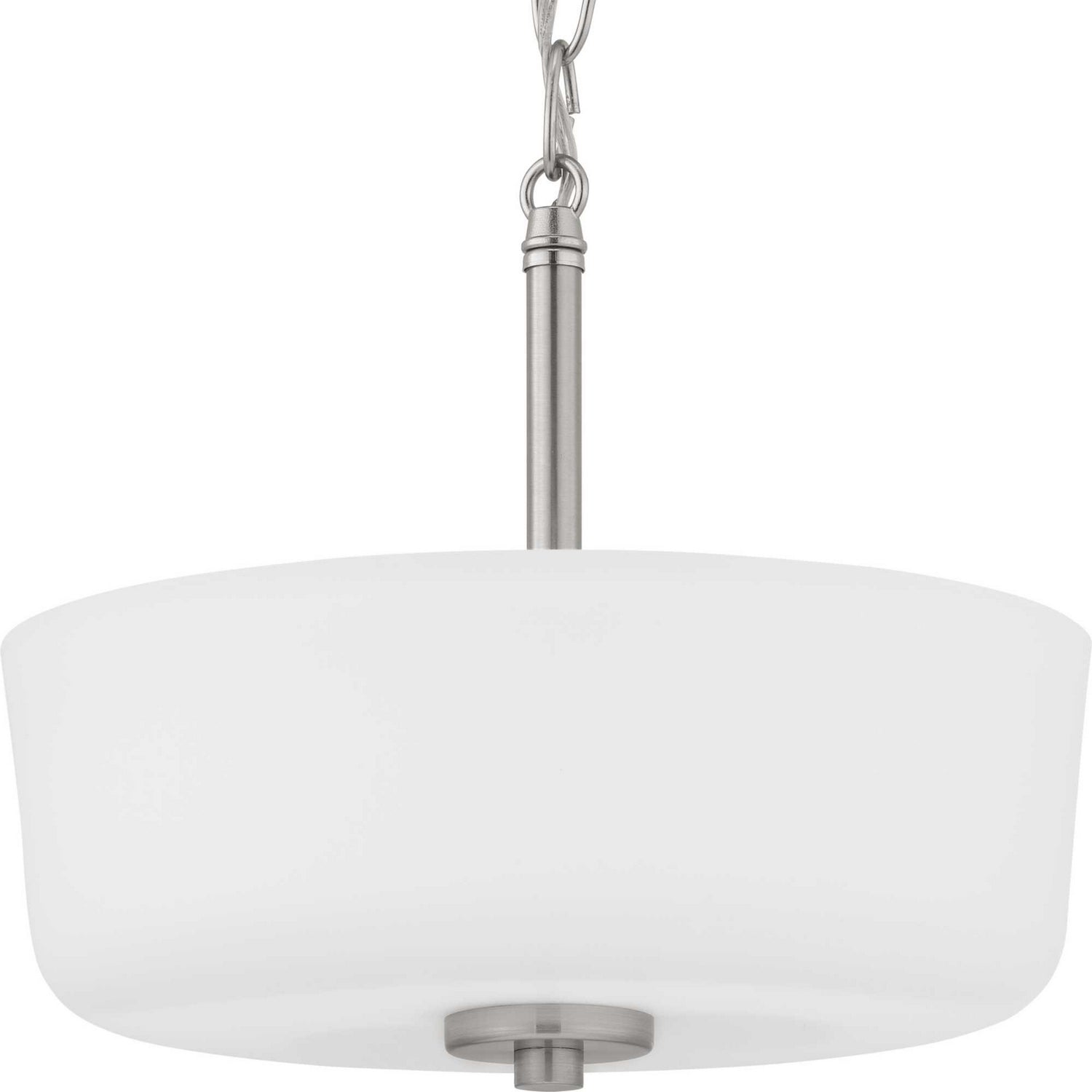 Progress Lighting - P350137-009 - Two Light Semi-Flush Convertible - Tobin - Brushed Nickel