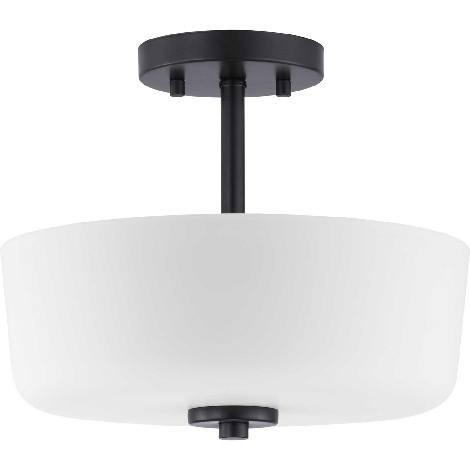 Progress Lighting - P350137-031 - Two Light Semi-Flush Convertible - Tobin - Black