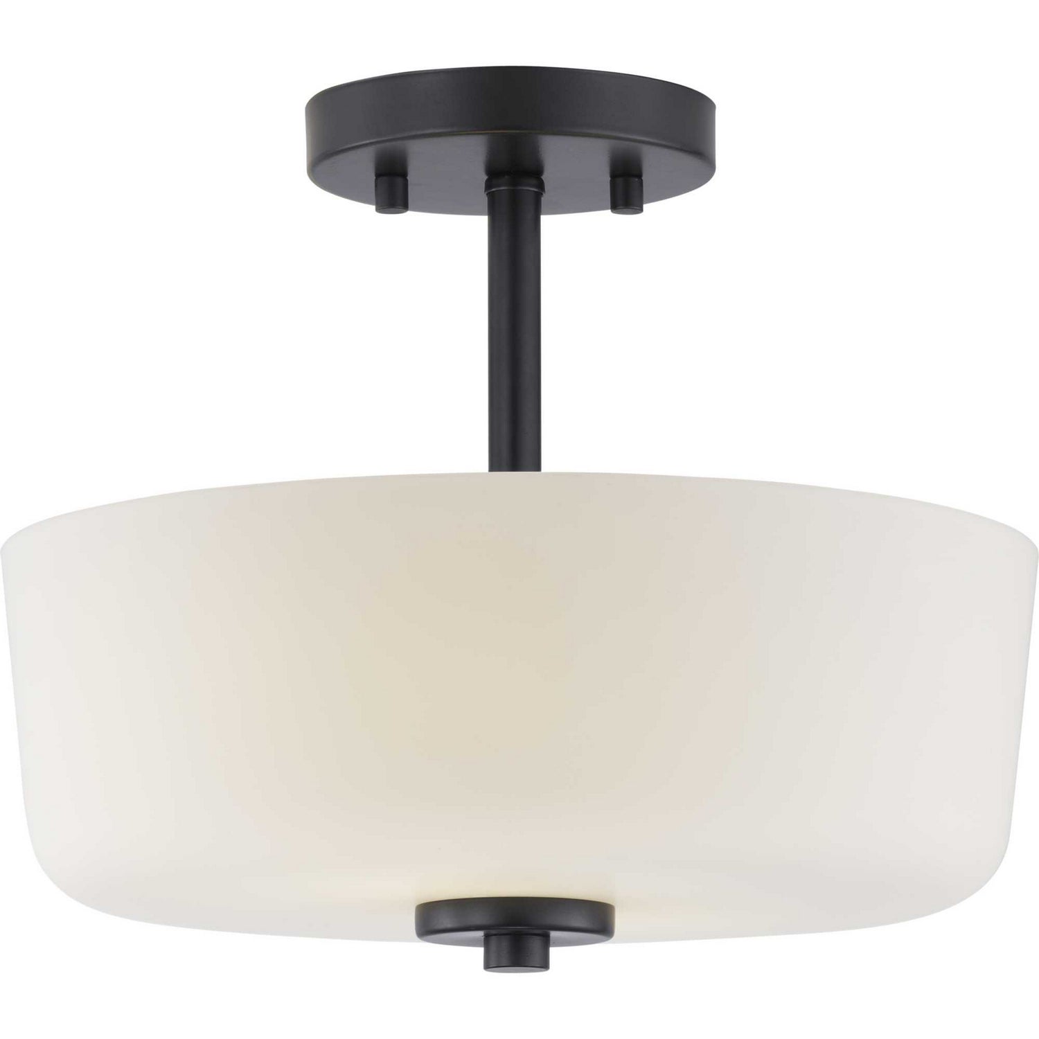 Progress Lighting - P350137-031 - Two Light Semi-Flush Convertible - Tobin - Black